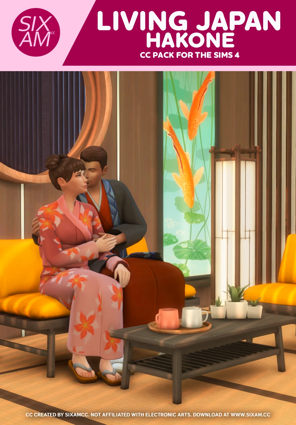 Sims 4 CC Shoji windows in four designs and multiple sizes with wood frame and rice paper detail by SixamCC