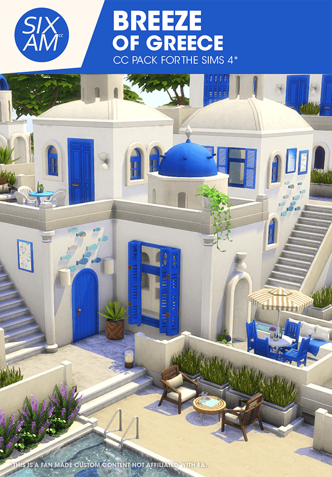 Breeze Of Greece (CC Pack for The Sims 4)