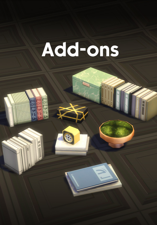 Separated clutter from Modern Lux (CC for The Sims 4)
