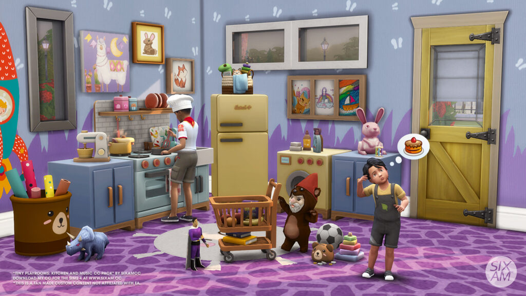 sims 4 cc kids playroom pack with toy kitchen. Sims 4 CC SixamCC. Creator SixamCC. Sims 4 toddlers cc.