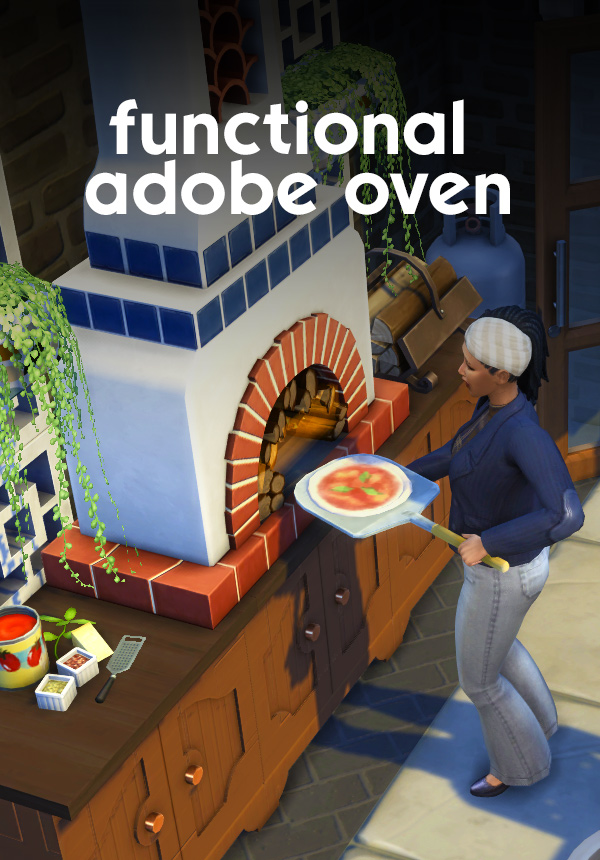 Adobe Pizza Oven 🍕 (Functional conversion for The Sims 4)
