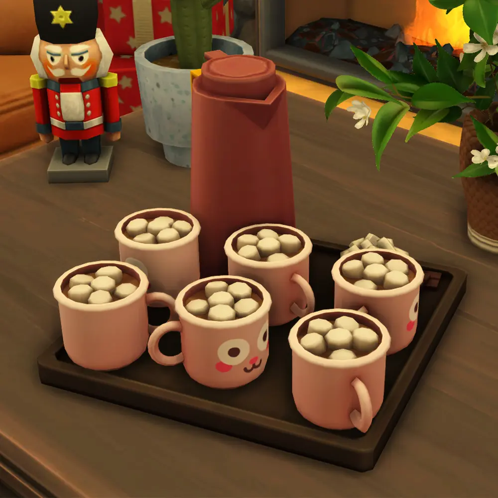 sims 4 cc freezer bunny mug override on hot cocoa tray sixamcc
