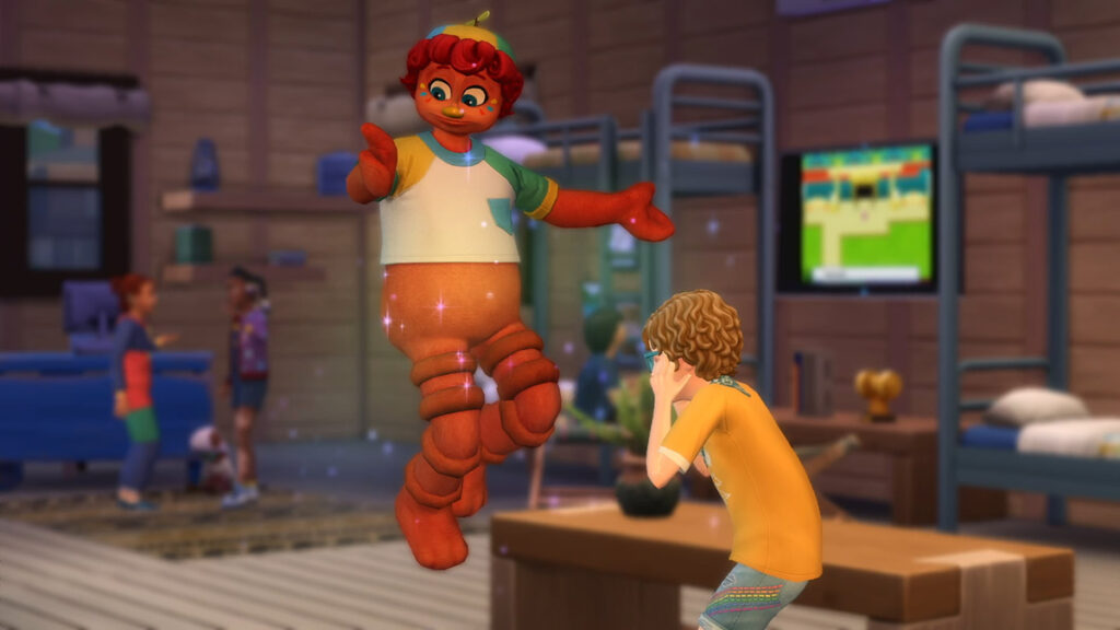 Kids in The Sims 4 Adventure Awaits Expansion Pack playing with Imaginary Friends.
