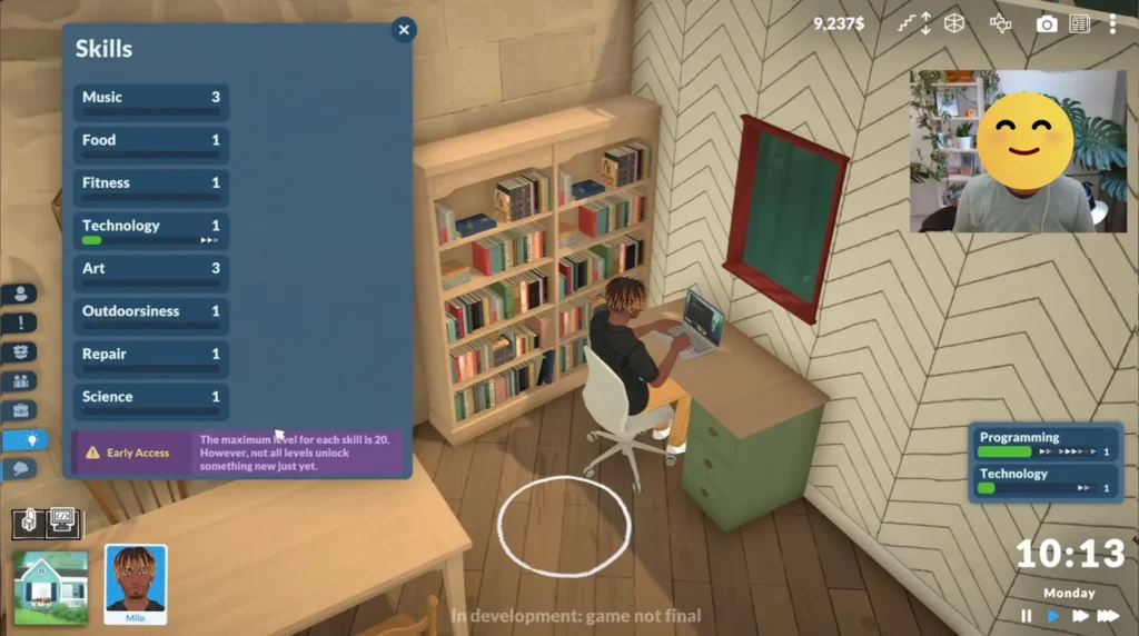 Cover image showing Paralives gameplay during the livestream, featuring Milo and the Old Town environment.