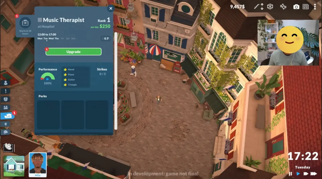 Cover image showing Paralives gameplay during the livestream, featuring Milo and the Old Town environment.