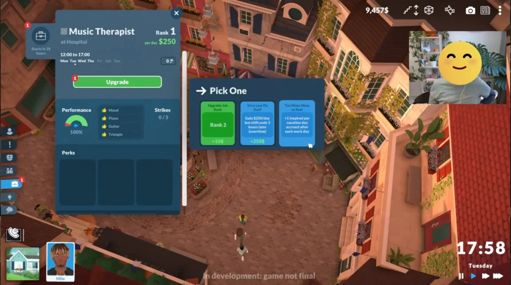 Cover image showing Paralives gameplay during the livestream, featuring Milo and the Old Town environment.