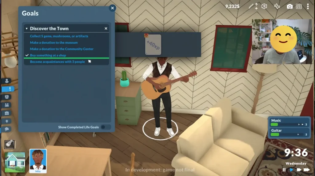 Cover image showing Paralives gameplay during the livestream, featuring Milo and the Old Town environment.