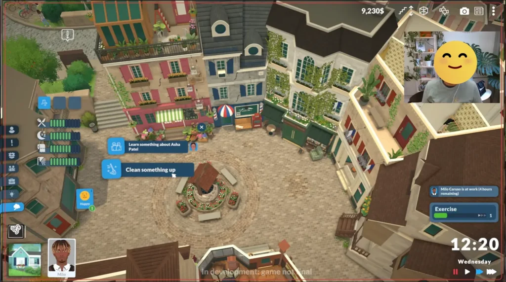 Cover image showing Paralives gameplay during the livestream, featuring Milo and the Old Town environment.