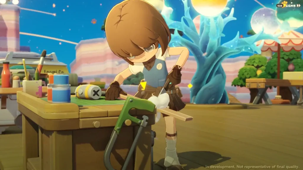 Petit Planet trailer screenshot showing customizable life simulation planet with cute Neighbours by HoYoverse