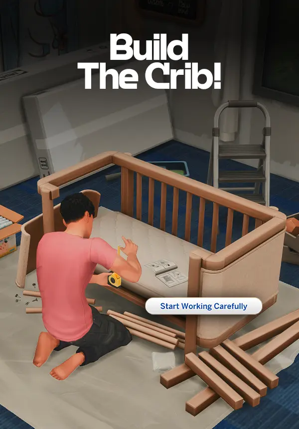 Build the Crib! - Baby On The Way Part 2 Sims 4 Mod by SixamCC