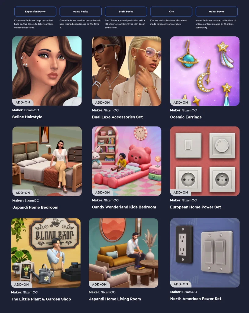 The Sims 4 Marketplace Is Now Available in the EA app. sixamcc.